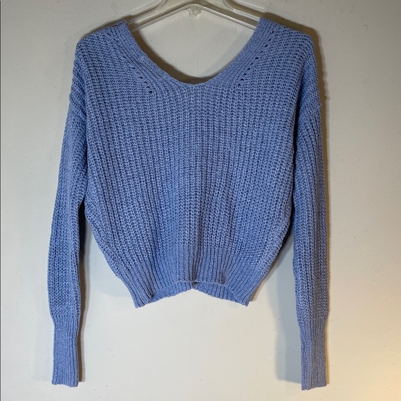 NWT. Sincerely Jules Boho Blue Drop Shoulder Cardigan Sweater. Large. - Picture 9 of 11